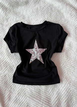 star sequin top, merk: Vintage Dressing, staat: Heel goed, maat: XS / 34 / 6, € 8,00, € 9,10 inclusief Kopersbescherming