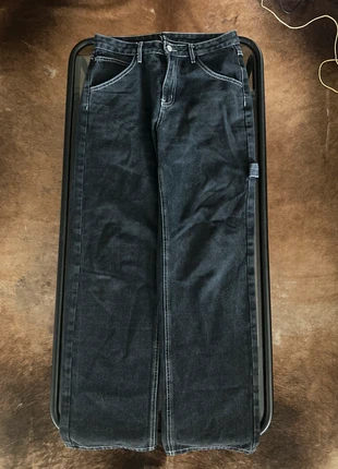 Pantalones rectos negro ceniza, marca: Local, estado: Muy bueno, tamaño: S, 8,00 €, 9,10 € Protección al comprador incluida