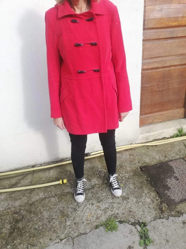 manteau promod rouge