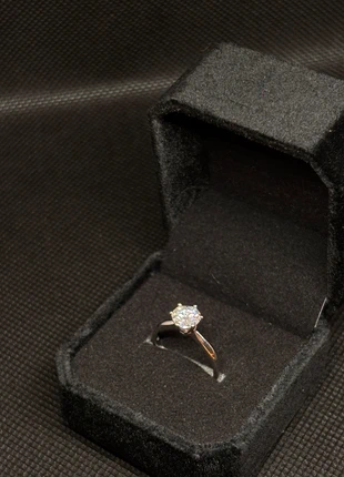 Bague solitaire moissanite 1 carat D VVS1 Argent 925 | 1 carat D VVS1 moissanite ring silver, merk: Diamant, staat: Nieuw zonder prijskaartje, maat: 51.8 mm / 16.5 mm Ø, € 40,00, € 42,70 inclusief Kopersbescherming