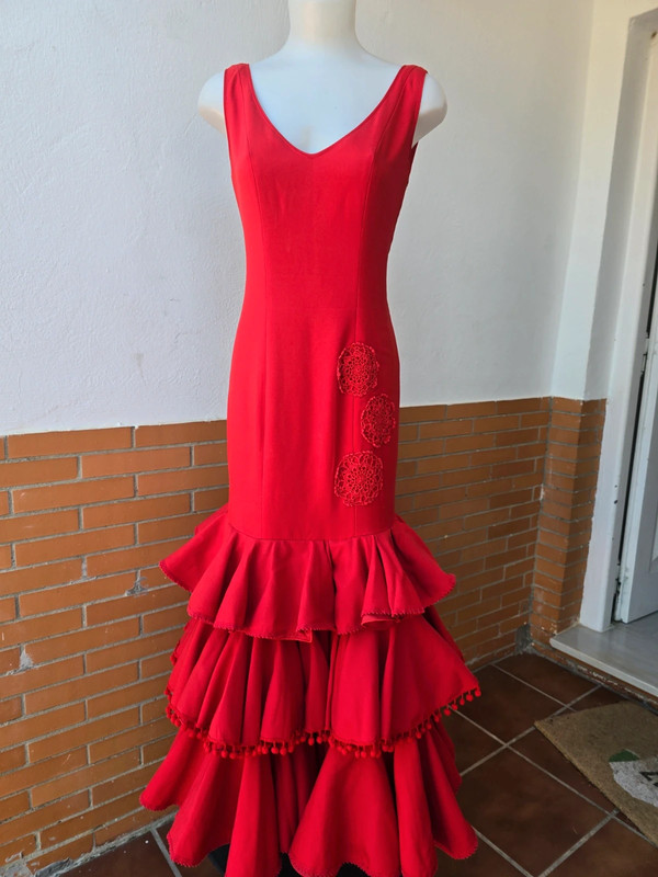 Traje rojo de gitana 1