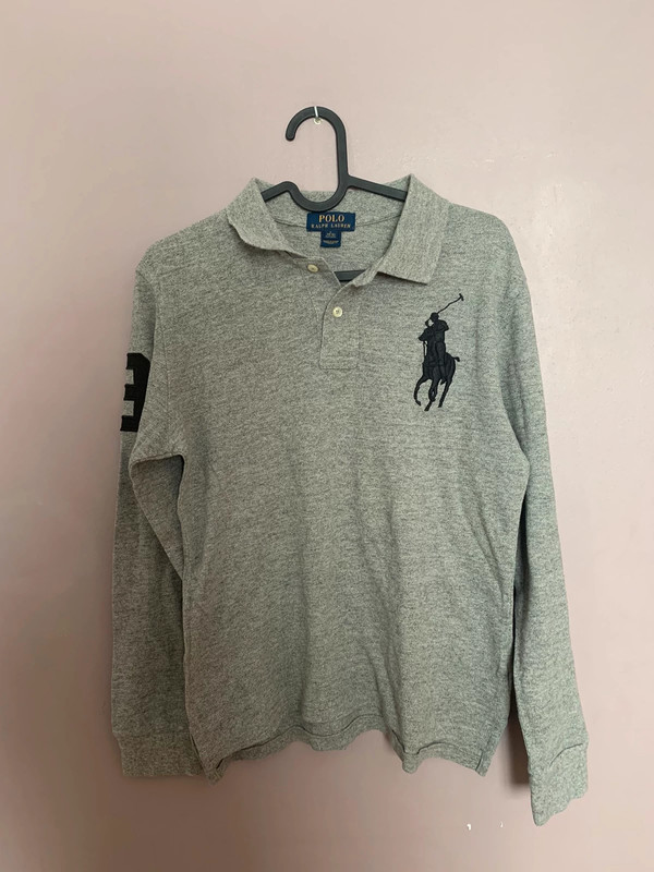 Polo manche longue Ralph Lauren Gros logo avec d tail manche