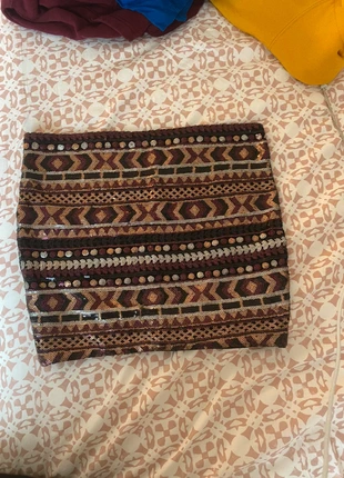 Jupe courte moulante motifs, marca: Pimkie, estado: Muito bom, tamanho: S / 36 / 8, €8.00, €9.10 inclui Proteção do Comprador