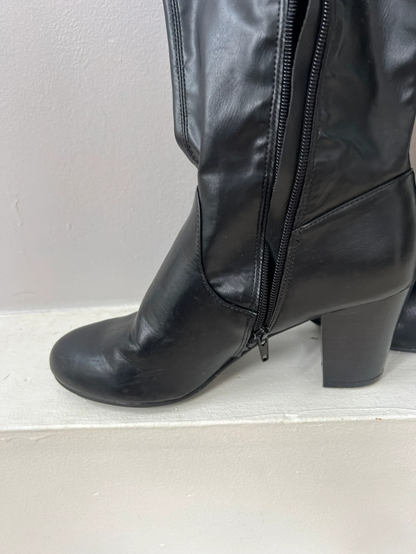 Faux leather long boots 3