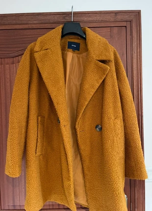 Manteau moutmoute moutarde, brand: Kiabi, condizioni: Ottime, taglia: L / IT 44 / EU 40, €5.00, €5.95 include la Protezione acquisti