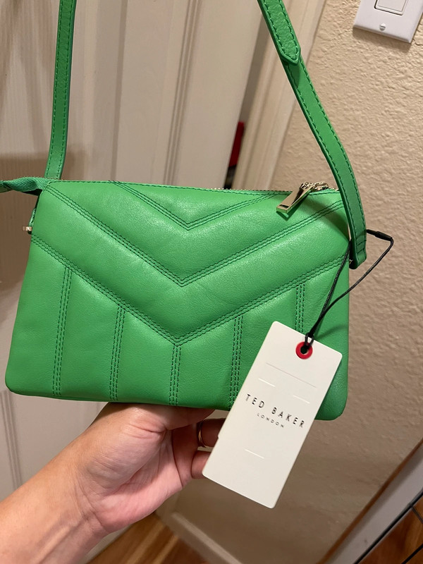 Ted Baker green quilted crossbody bag 4