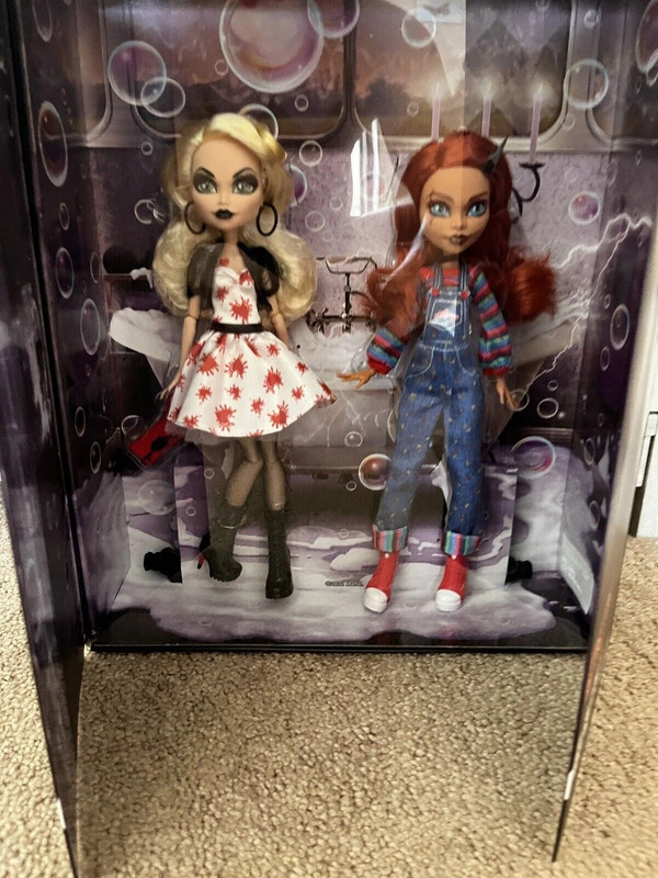 Monster High Skullector Bride Of Chucky Doll Set Tiffany Chucky 2 Pack