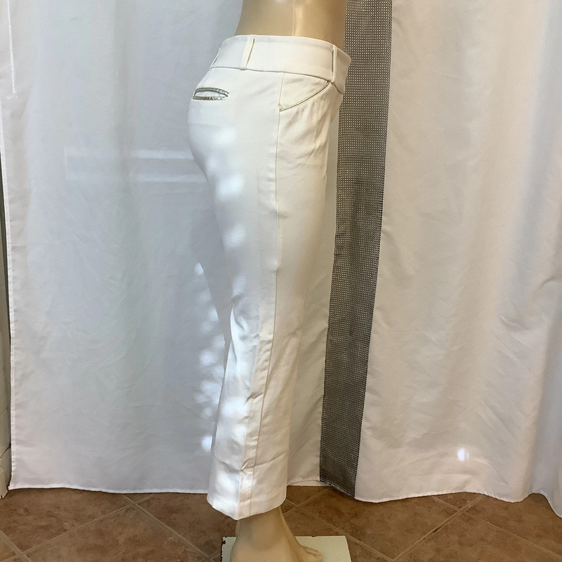 Alfani Petite, Cream, Stretchy, Dress Pants. Wide Leg 1