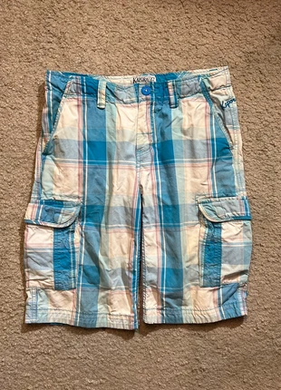 Short/ cargo Kaporal bleu à carreaux - Taille 28, marke: Kaporal, zustand: Sehr gut, größe: M, 10,00 €, 11,20 € inklusive Vinted-Käuferschutz
