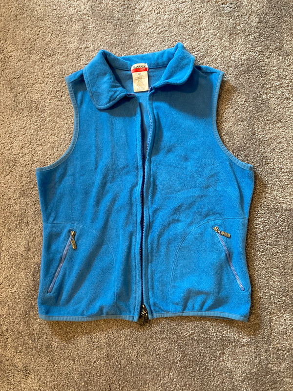 Danskin fleece vest light blue S 4/6 1