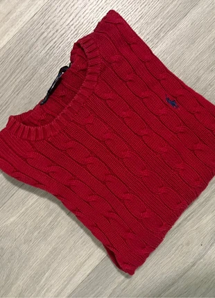 Pull torsadé Ralph Lauren rouge femme M, marca: Ralph Lauren, estado: Muy bueno, tamaño: M / 38 / 10, 54,90 €, 58,35 € Protección al comprador incluida