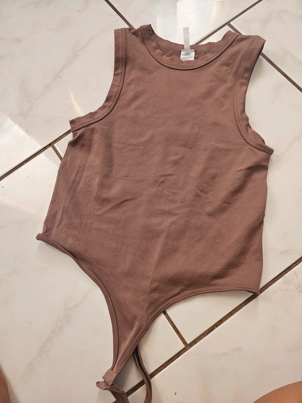 Mauve basic bodysuit 4