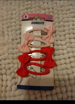 4 barettes noeuds rose, marque: GiFi, état: Neuf avec étiquette, 1,00 €, 1,75 € Protection acheteurs incluse