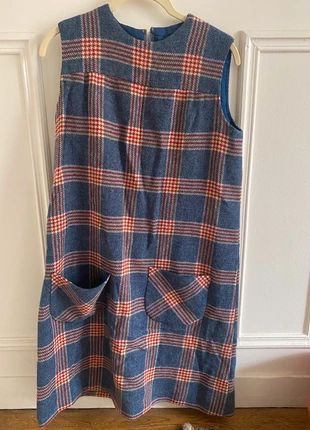 Tartan wool dress, marque: Handmade, état: Très bon état, taille: M / 38 / 10, 25,00 €, 26,95 € Protection acheteurs incluse