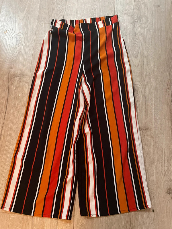 Orange 2025 striped trousers