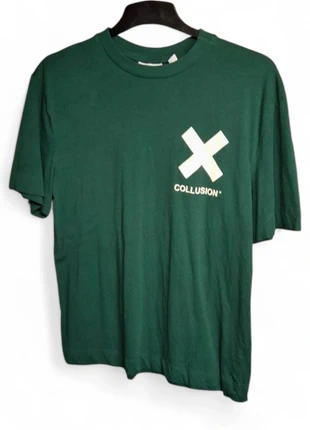 Collusion Dark Green Logo T-Shirt – Men’s Size M – 100% Cotton Streetwear Tee, brand: Collusion, condition: Very good, size: M, £3.00, £3.85 includes Buyer Protection