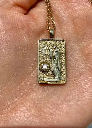 Splendido Ciondolo Tarocchi "L'Eremita" IX - Saggezza e Guida Interiore placcato oro 18k, brand: tarocchi, condizioni: Nuovo senza cartellino, €22.00, €23.80 include la Protezione acquisti