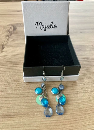 Paire de boucles d’oreilles bleues, condition: Good, €1.00, €1.75 includes Buyer Protection