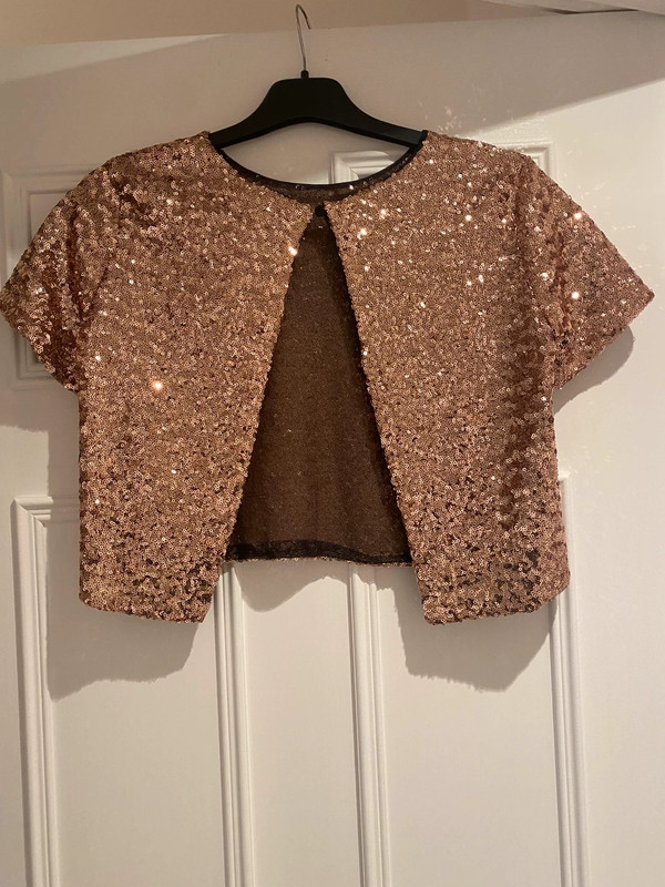 Rose gold sequin sales sweater