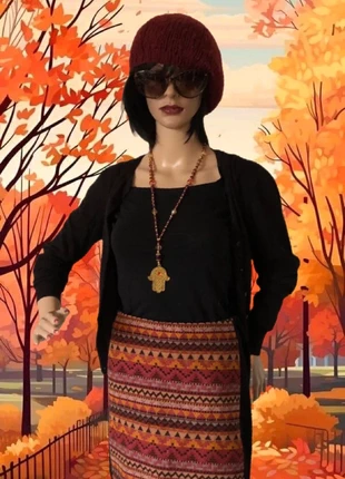 🍁🧡Jupe noire canevas multicolore vintage Phildar multicolor skirt🧡🍁, marke: Phildar, zustand: Sehr gut, größe: S / 36 / 8, 8,00 €, 9,10 € beinhaltet Vinted-Käuferschutz Pro