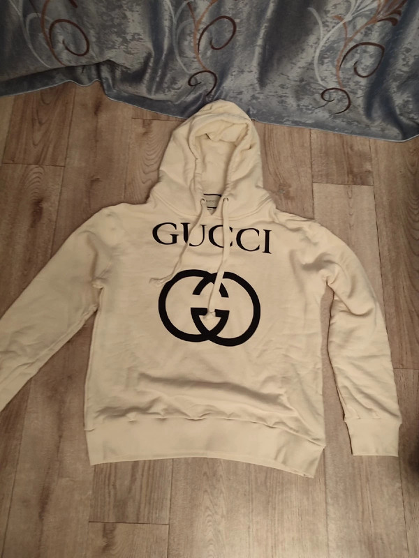 Gucci Woman Beige Sweatshirts In Brown