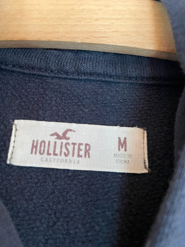 Blaue Sweatshirt Jacke von Hollister 3