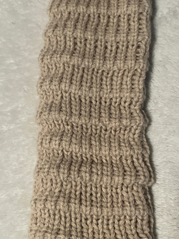 Crochet Tan Legwarmers 3