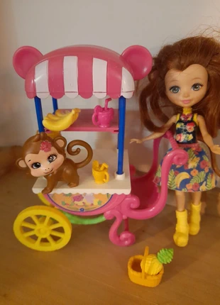 Poupees enchantimals singe et son chariot, marque: Enchantimals, état: Bon état, taille: Taille unique, 12,00 €, 13,30 € Protection acheteurs incluse