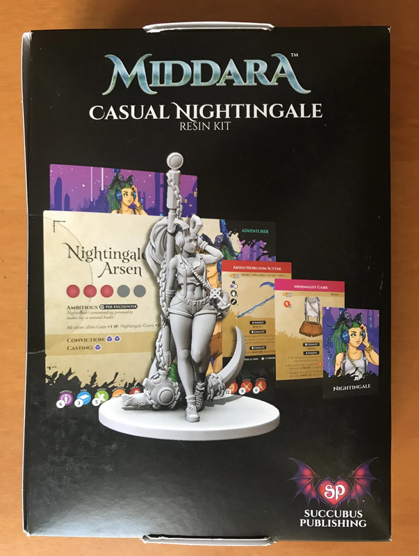 Middara: Unintentional Malum Casual Nightingale Resin Kit - Succubus Publishing - Nuovo New Sealed 2