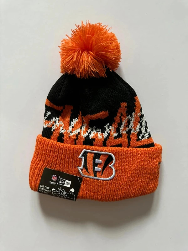 The Bengals NFL Beanie with Yarn Pom Pom