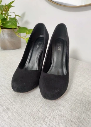 Tacones de ante negros, marque: Annalisa, état: Bon état, taille: 39, 3,00 €, 3,85 € Protection acheteurs incluse