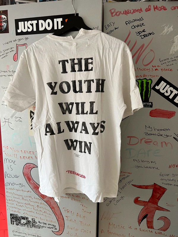 Off white the youth will always win tee online
