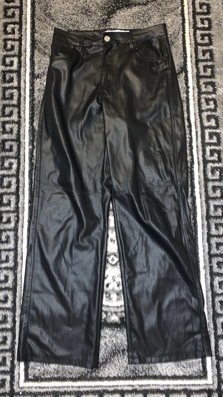 Pantalon en cuir noir /taille :M 2