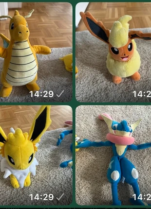Pokémon Kuscheltiere, merk: Pokémon, staat: Heel goed, maat: Prematuur, tot 44 cm, € 8,00, € 9,10 inclusief Kopersbescherming