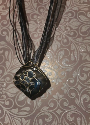 Black Enamel 90's Choker with Diamante, brand: Zara, condition: New without tags, £4.00, £4.90 includes Buyer Protection