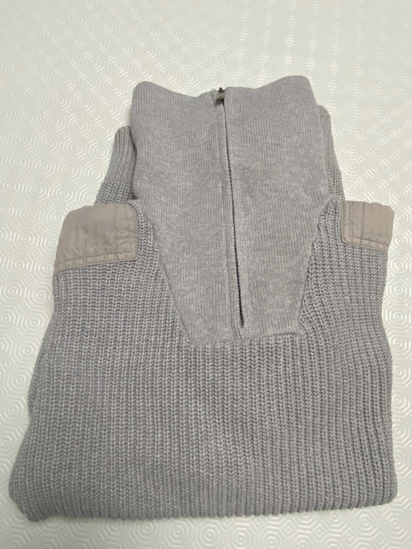 Pull gris camionneur col cheminée JULES taille L 2