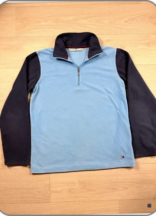 Polaire Tommy Hilfiger half zip bleu marine et bleu clair – Taille M, brand: Tommy Hilfiger, condition: Very good, size: M, €23.00, €24.85 includes Buyer Protection Pro
