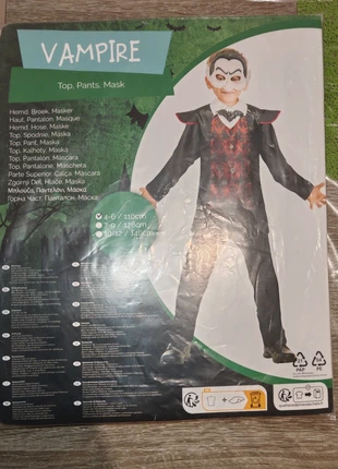 Déguisement halloween vampire, marke: vampire, zustand: Sehr gut, größe: 5 Jahre / 110, 15,00 €, 16,45 € inklusive Vinted-Käuferschutz