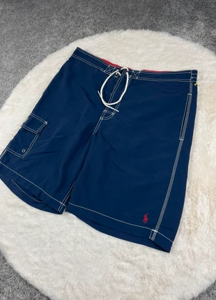 Short de Bain Ralph Lauren Bleu Marine Logo Brodé Rouge, marque: Ralph Lauren, état: Très bon état, taille: M, 36,00 €, 38,50 € Protection acheteurs (Pro) incluse
