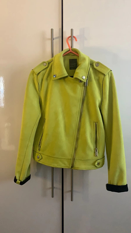 Lime green shop suede jacket