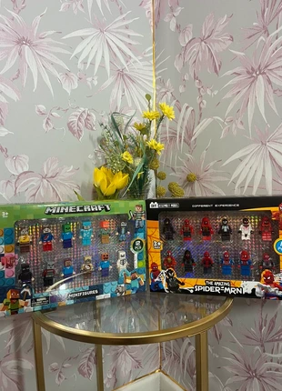 Minecraft and Spiderman Figures-12 Included, Classic Toy Figures Lego style, brand: Minecraft, condition: New with tags, size: One size, £14.98, £16.48 includes Buyer Protection Pro