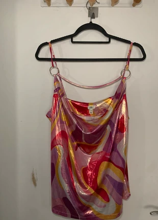 Colourful Cami Top, brand: River Island, condition: New with tags, size: XXXL / 46 / 18, €19.99, €21.69 includes Buyer Protection