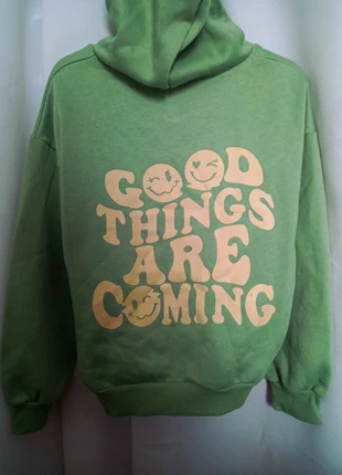 Pull à capuche vert Shein 10 ans, marque: Shein, état: Très bon état, taille: 10 ans / 140 cm, 3,00 €, 3,85 € Protection acheteurs incluse