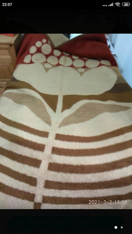 Manta de cama 90 cm