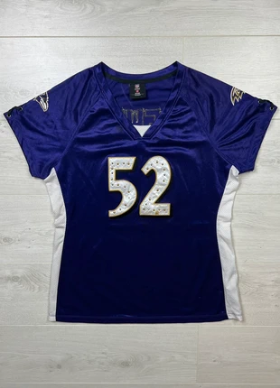 NFL Team Apparel Baltimore Ravens Ray Lewis 52 Jersey Women’s Short Sleeve Top, brand: NFL, condition: Very good, size: L / 12, £30.00, £32.20 includes Buyer Protection Pro