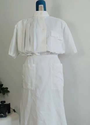 Abito bianco vintage anni 80, marque: Coppelia Catania, état: Très bon état, taille: XL / 42 / 14, 22,00 €, 23,80 € Protection acheteurs incluse