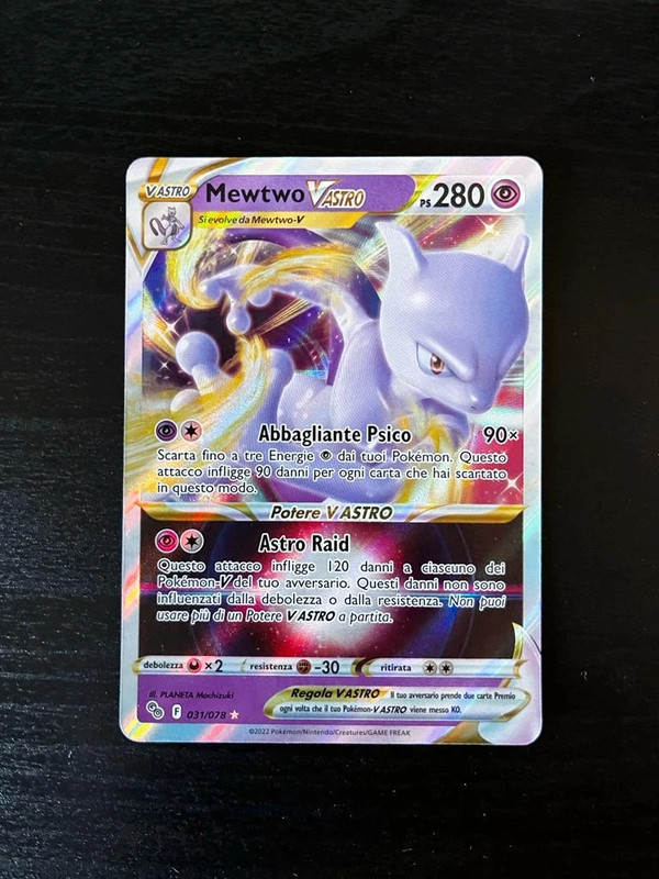 Carta Pokémon Mewtwo V-astro Pokémon Go - 031/078