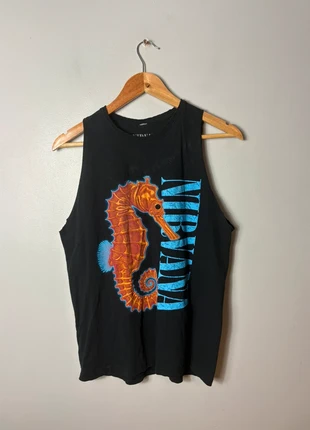 Nirvana seahorse graphic vest top size small black grunge b599, brand: Nirvana, condition: Very good, size: S, £6.00, £7.00 includes Buyer Protection