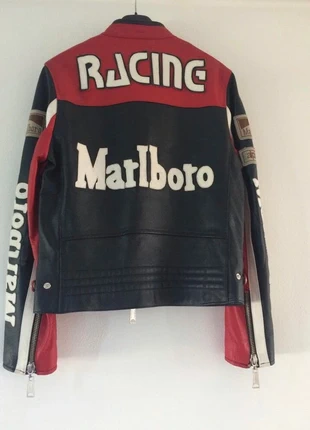 Leren jas | Marlboro racing, marca: Marlboro, estado: Novo sem etiquetas, tamanho: S, €195.00, €205.45 inclui Proteção do Comprador