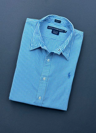 Chemise femme slim fit rayée bleue et blanche logo brodé bleu Ralph Lauren taille M, marca: Ralph Lauren, estado: Muy bueno, tamaño: M / 38 / 10, 59,00 €, 62,65 € Protección al comprador Pro incluida